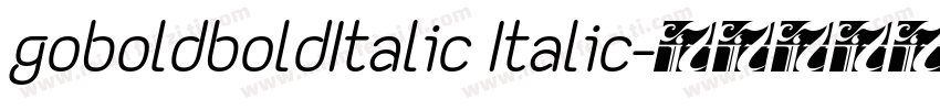 goboldboldItalic Italic字体转换